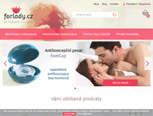 Tablet Screenshot of forlady.cz